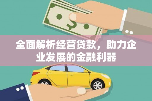 原平全面解析经营贷款，助力企业发展的金融利器