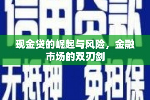 原平现金贷的崛起与风险，金融市场的双刃剑