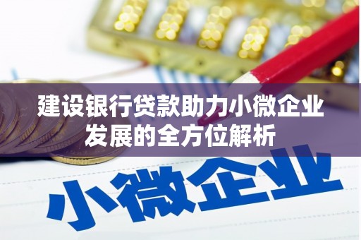 原平建设银行贷款助力小微企业发展的全方位解析