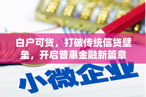 原平白户可贷，打破传统信贷壁垒，开启普惠金融新篇章